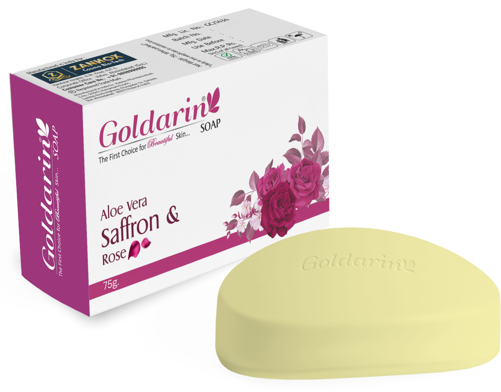 Aloe Vera Saffron & Rose Soap